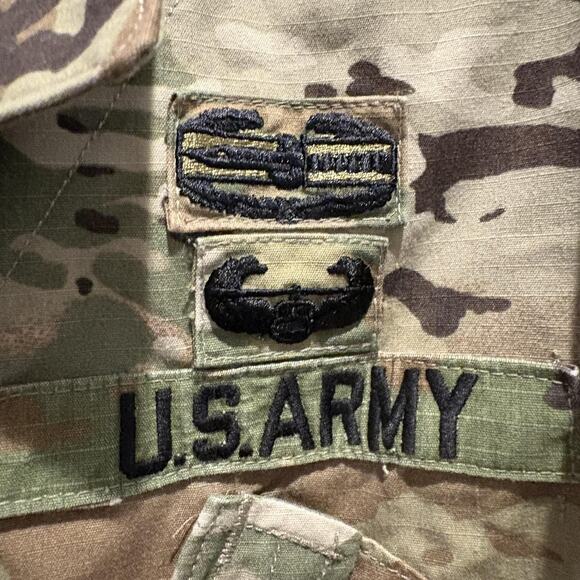 US Army Combat Uniform Jacket Mens Large Long Multicam Camo Tactical Coat 8415-0 - Picture 3 of 14